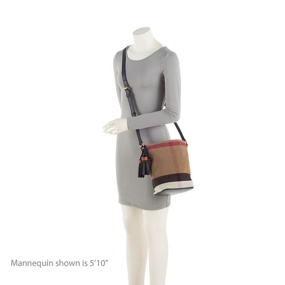 Burberry Canvas Check Ashby Mini Hobo - Picture 5 of 13